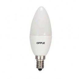 Ampoule LEDS type bougie E14 6W blanc chaud
